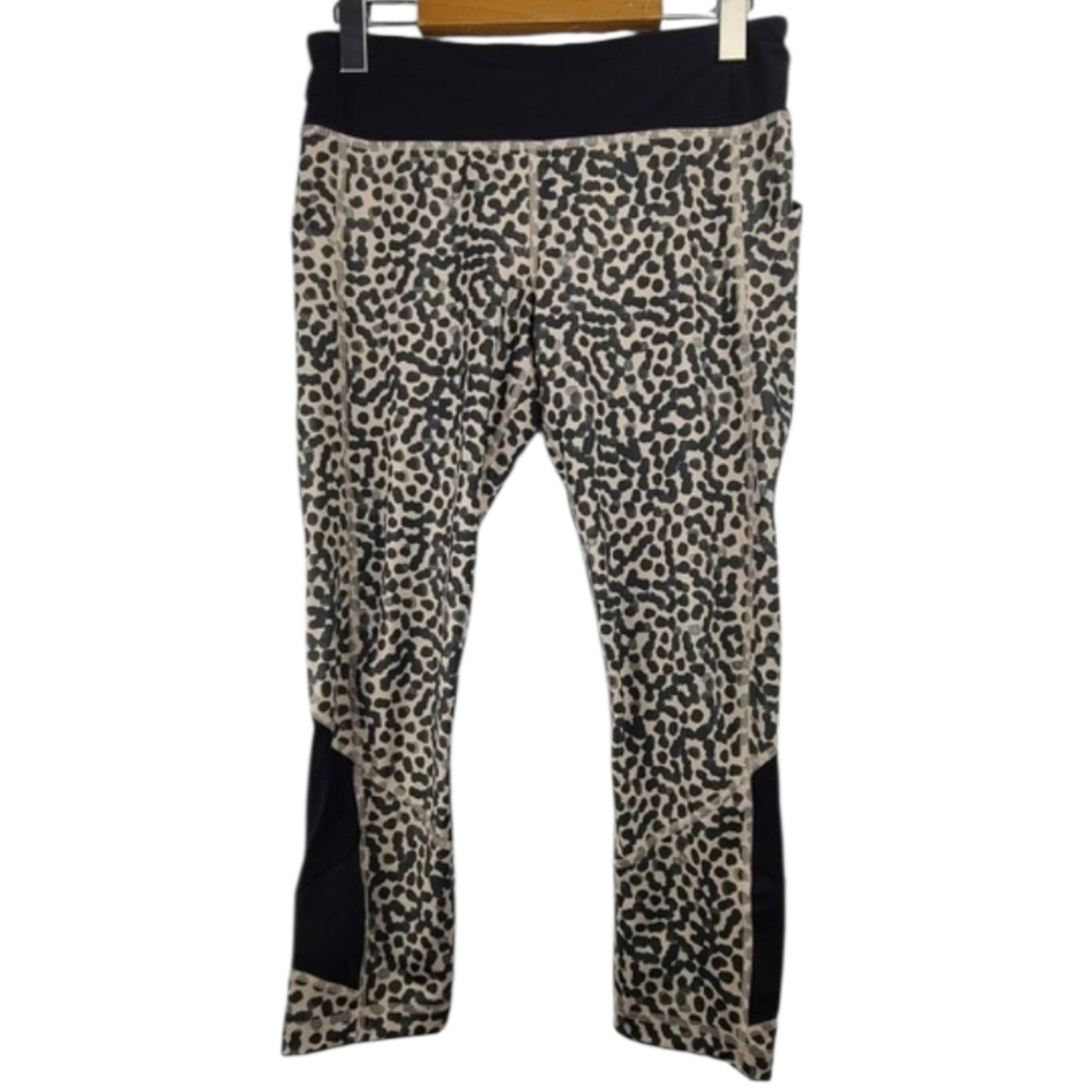 Lululemon Pace Rival Crop Leggings Ace Spot Grain Full On Luxtreme Sz 6